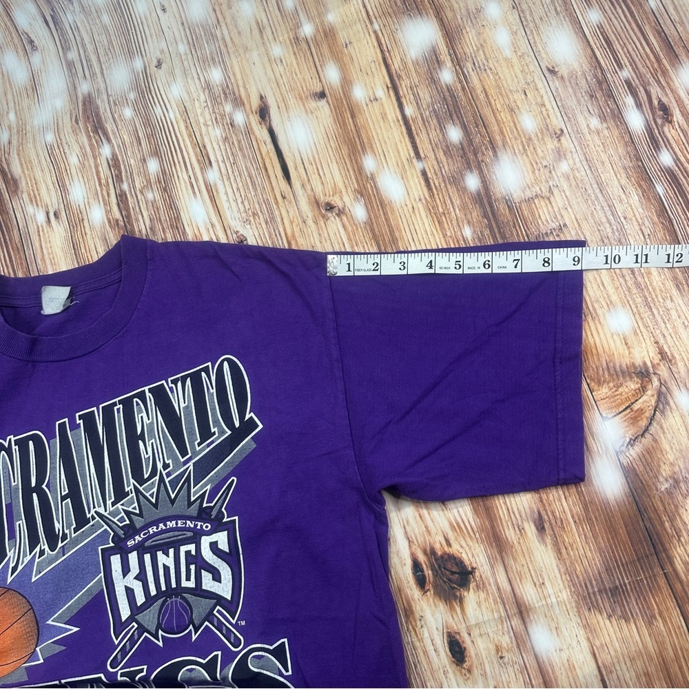Vintage Sacramento Kings Tshirt NBA Made In USA Size XL - Picture 11 of 12